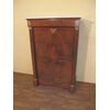 Empire style walnut secretaire with columns, 19th century, cm L96xP45xH147