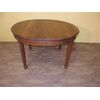 Oval extendable walnut table with four legs L123xW109xH76