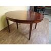 Extendable oval mahogany Luigi XVI table from the 19th century, L 146xW117xH77 cm