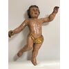 SCULTURA IN LEGNO POLICROMO EPOCA ‘600 ANGELO H 79 CM