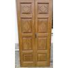 Bella porta in noce a due ante con 4 sformellature