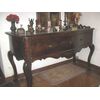 Piedmontese console table in inlaid walnut