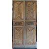 Raffinata porta a due ante bifacciale fine XVII secolo