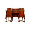 "Mazzarino style" desk veneered in walnut and burr walnut, 18th century