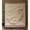 Art Deco plaster high relief Cain and Abel