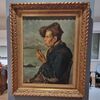 Neapolitan fisherman oil painting from the 1800s signed Duranti, high quality