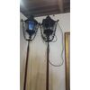 Two wrought iron outdoor lampposts - First half of the 19th century