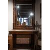 Large console table with mirror and marble top - Charles X early 1800s - restoration needed