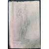 Pencil and white lead drawing on paper with a neoclassical subject. Arturo Pietra. Bologna.