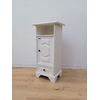 Small nightstand - cabinet - white lacquered - mid 20th century - small size!