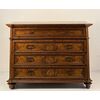 Walnut chest of drawers, partly veneered in walnut, late 17th century