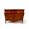 Chest of drawers veneered in carob, walnut and burr walnut, Modena, mid-18th century