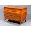 Chest of drawers veneered in walnut and walnut burl, Lombardy, mid-18th century