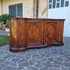 18th-century Venetian walnut serpentine sideboard