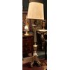 LAMP243 - Coppia di candelieri argentati, epoca '800, misure cm L 32 x H 174 x P 32