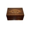 French rosewood box with Charles X style inlays from the 1800s