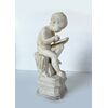 "Putto writing" - alabaster sculpture