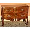 Shaped Provençal walnut chest of drawers, 18th century