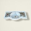 
Lavabo in marmo con intarsi di pietre dure, XX secolo