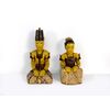 Pair of polychrome wood sculptures, Japan, 19th/20th century