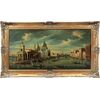 Francesco Guarana (attivo a Venezia nella seconda metà XIX sec.) - Venezia, veduta dell’inizio del Canal Grande con la basilica di S. Maria della Salute.