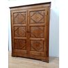 Rustic fir wardrobe - mid-19th century - cabinet dresser - poor art - wardrobe