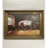 CAVALLI CON CANE - OLIO SU TELA
