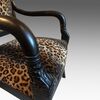 Empire style walnut armchair     