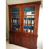 Splendida libreria ottocentesca in legno dolce. (263  x 198 x 38)