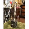 Statuetta con base in marmo