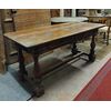  tav212 - tavolo in noce, primo quarto XX secolo, mis. cm l 180 x h 82 x p. 79