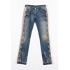 “Dolce & Gabbana” Jeans applicazione in pitone e pizzo