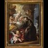 Antico dipinto olio su tela Camillo Sagrestani Firenze 1660 - 1731 