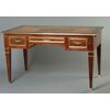 Louis XVI writing desk with leather top     