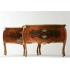 Pair of chest of drawers in Thuja briar and elm with feral foot-shoe (ex Barilla collection)     