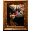 Francesco Brizio (Bologna, 1574 - 1623), San Francesco d’Assisi riceve Gesù Bambino dalla Madonna, olio su tela