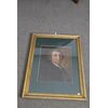 Antico dipinto su Carta raffigurante nobile epoca XIX sec mis  66 x cm 50