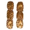 Coppia antichi fregi dorati "foglie" - O/4792 -