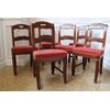 Finishing of six chairs     