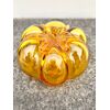 Zucca in vetro pesante paglierino.Manifattura Seguso.Murano.