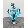 Figura orientale geisha in vetro iridato.Manifattura Nason,Murano.
