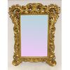 Mirror with leaves in gold gilding mid 19th century     