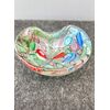 Submerged glass ashtray with murrine and silver leaf inclusions A.Ve.M.Murano.     