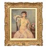 FEMALE NUDITY PAINTINGS, ART DECO, WOMEN&#39;S NUDE PAINTINGS, OIL PAINTING ON CANVAS. (QN357)     