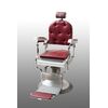 Barber&#39;s chair in chromed steel from the 1960s.     