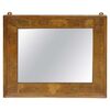 Antique mirror in 19th century walnut briar     