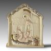 LENCI, Nativity, Painted ceramic bas-relief plaque     