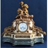 Large Napoleon III clock in marble and gilt bronze -Bourdin- France 19th century     