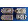 2 large locks 2 chiselled brass carters - France 19th century     