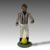 Small figurine in Murano glass soccer player     